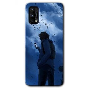 Realme 7 Pro Sonbahar Yalnızlığı Baskılı Uyumlu Silikon Kılıf
