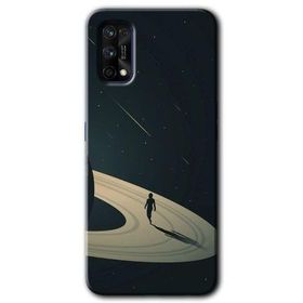 Realme 7 Pro Space Planet Baskılı Uyumlu Silikon Kılıf