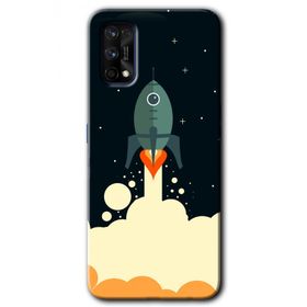 Realme 7 Pro Space Smoke Baskılı Uyumlu Silikon Kılıf