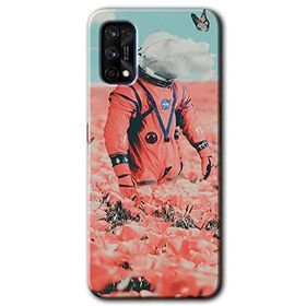 Realme 7 Pro Uzay Bahçesi Baskılı Uyumlu Silikon Kılıf