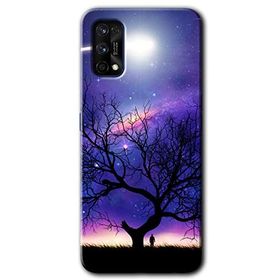 Realme 7 Pro Uzay Silüet Baskılı Uyumlu Silikon Kılıf