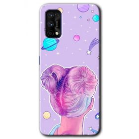 Realme 7 Pro Uzaylı Kız Baskılı Uyumlu Silikon Kılıf