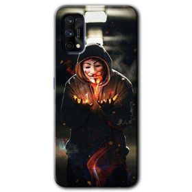 Realme 7 Pro V for Fire Baskılı Uyumlu Silikon Kılıf