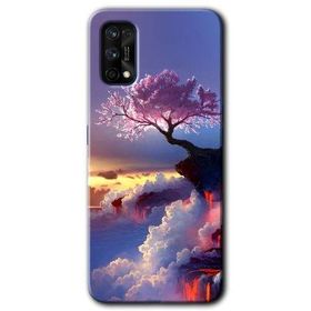 Realme 7 Pro Wash Red Wall Baskılı Uyumlu Silikon Kılıf