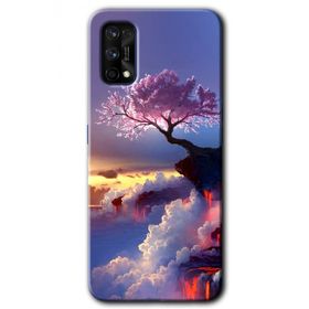 Realme 7 Pro Wash Red Wall Baskılı Uyumlu Silikon Kılıf