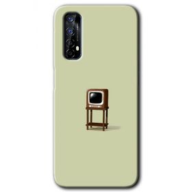 Realme 7 Retro TV Baskılı Uyumlu Silikon Kılıf
