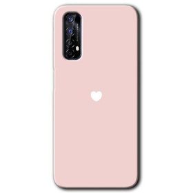 Realme 7 Sade Kalp Baskılı Uyumlu Silikon Kılıf