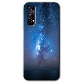 Realme 7 Samanyolu Baskılı Uyumlu Silikon Kılıf