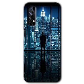 Realme 7 Şehir Manzarası Baskılı Uyumlu Silikon Kılıf