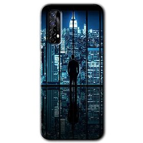 Realme 7 Şehir Manzarası Baskılı Uyumlu Silikon Kılıf