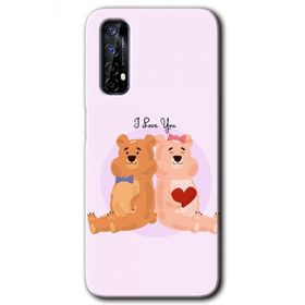 Realme 7 Sevgili Ayıcık Baskılı Uyumlu Silikon Kılıf