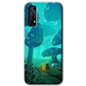 Realme 7 Silhoutte Dropss Baskılı Uyumlu Silikon Kılıf