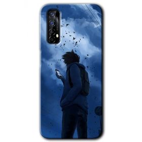 Realme 7 Sonbahar Yalnızlığı Baskılı Uyumlu Silikon Kılıf