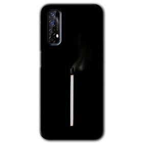 Realme 7 Sönmüş Kibrit Baskılı Uyumlu Silikon Kılıf
