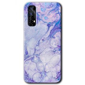 Realme 7 Spots Lilac Baskılı Uyumlu Silikon Kılıf