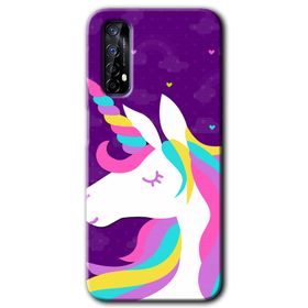 Realme 7 Unicorn Sleep Baskılı Uyumlu Silikon Kılıf