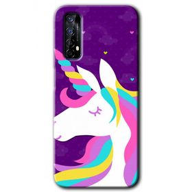 Realme 7 Unicorn Sleep Baskılı Uyumlu Silikon Kılıf
