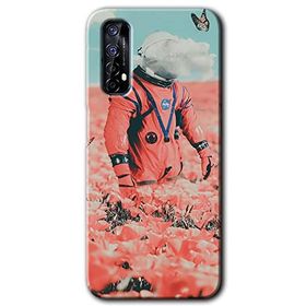 Realme 7 Uzay Bahçesi Baskılı Uyumlu Silikon Kılıf