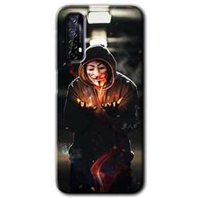 Realme 7 V for Fire Baskılı Uyumlu Silikon Kılıf