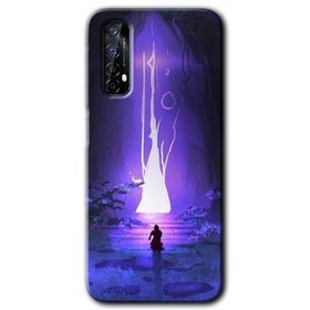 Realme 7 Wanderer Silhouette Baskılı Uyumlu Silikon Kılıf