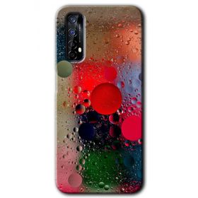Realme 7 Wet Bubbles Baskılı Uyumlu Silikon Kılıf