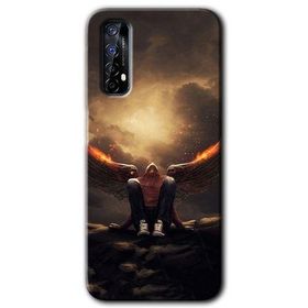 Realme 7 Wings of Power Baskılı Uyumlu Silikon Kılıf