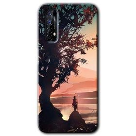 Realme 7 Yalnız Savaşcı Baskılı Uyumlu Silikon Kılıf