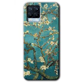 Realme 8 Pro Almond Blossom Baskılı Uyumlu Silikon Kılıf