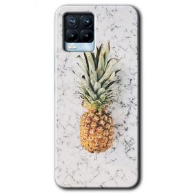 Realme 8 Pro Ananas Baskılı Uyumlu Silikon Kılıf