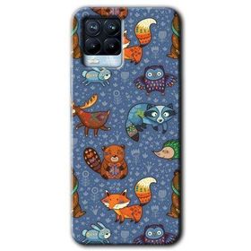 Realme 8 Pro Animals Funny Baskılı Uyumlu Silikon Kılıf