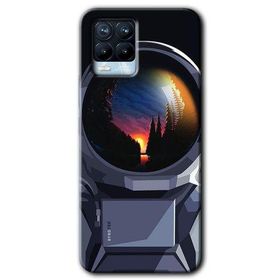 Realme 8 Pro Astronot Baskılı Uyumlu Silikon Kılıf