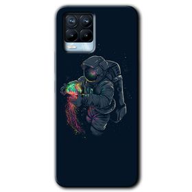 Realme 8 Pro Astronot Kıyafeti Baskılı Uyumlu Silikon Kılıf