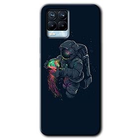 Realme 8 Pro Astronot Kıyafeti Baskılı Uyumlu Silikon Kılıf