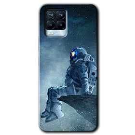 Realme 8 Pro Astronot Yalnızlığı Baskılı Uyumlu Silikon Kılıf
