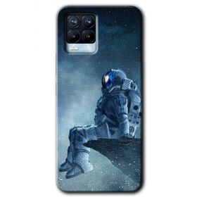 Realme 8 Pro Astronot Yalnızlığı Baskılı Uyumlu Silikon Kılıf