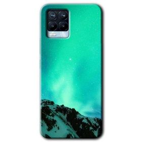 Realme 8 Pro Aurora Baskılı Uyumlu Silikon Kılıf