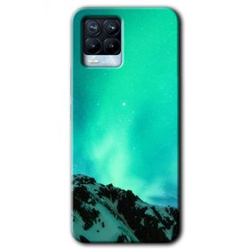 Realme 8 Pro Aurora Baskılı Uyumlu Silikon Kılıf