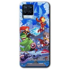 Realme 8 Pro Avengers Cartoon Baskılı Uyumlu Silikon Kılıf