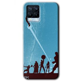 Realme 8 Pro Avengers Team Baskılı Uyumlu Silikon Kılıf