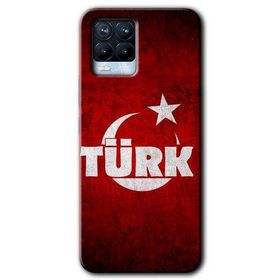 Realme 8 Pro Ayyıldız Türk Baskılı Uyumlu Silikon Kılıf