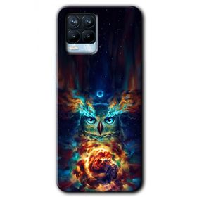 Realme 8 Pro Ballı Baykuş Baskılı Uyumlu Silikon Kılıf