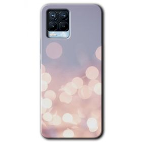 Realme 8 Pro Blur Lights Baskılı Uyumlu Silikon Kılıf