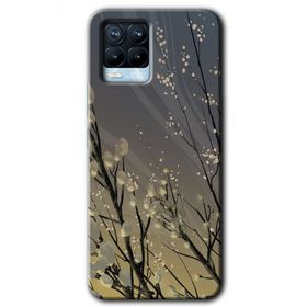 Realme 8 Pro Branches Flowers Baskılı Uyumlu Silikon Kılıf