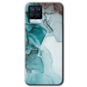 Realme 8 Pro Buzul Mermer Baskılı Uyumlu Silikon Kılıf