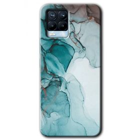 Realme 8 Pro Buzul Mermer Baskılı Uyumlu Silikon Kılıf