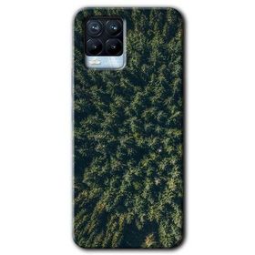 Realme 8 Pro Çam Ağacı Ormanı Baskılı Uyumlu Silikon Kılıf