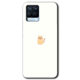 Realme 8 Pro Cat Minimalism Baskılı Uyumlu Silikon Kılıf