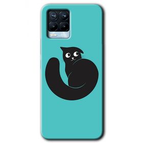 Realme 8 Pro Cat Vector Baskılı Uyumlu Silikon Kılıf