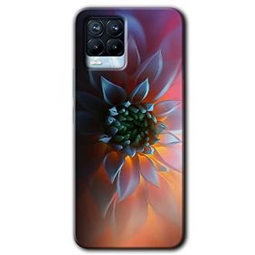 Realme 8 Pro Çiçek Motif Baskılı Uyumlu Silikon Kılıf