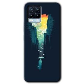 Realme 8 Pro City Bird Sky Baskılı Uyumlu Silikon Kılıf
